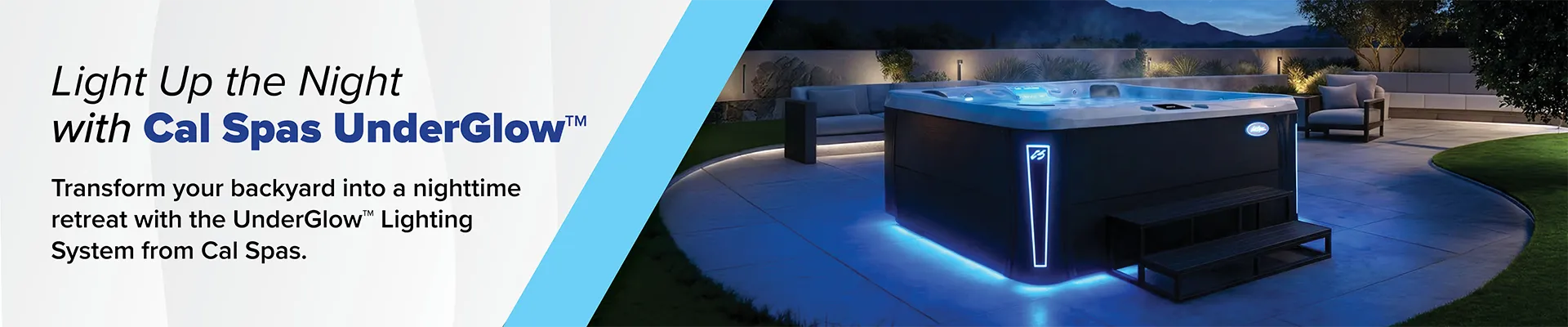 Calspas hot tub being used in a family setting - Woodland